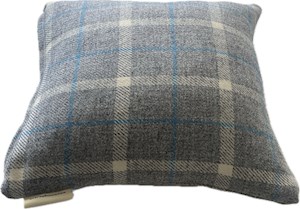 Tweed Scatter Cushions Grey/Blue